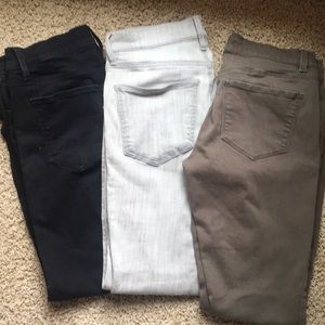 3 Pairs of Ann Taylor 4 Skinny Modern Fit Jeans